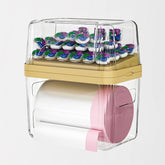 zzwillb dispensador bolsas basura 2 en 1, acceso rápido a bolsas para cocina