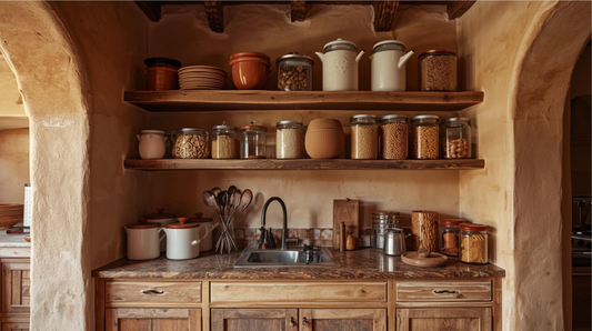 Soluciones de almacenamiento para cocina pequeña en un hogar mexicano