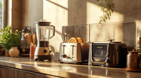 Pequeños electrodomésticos utilizados en una cocina mexicana moderna