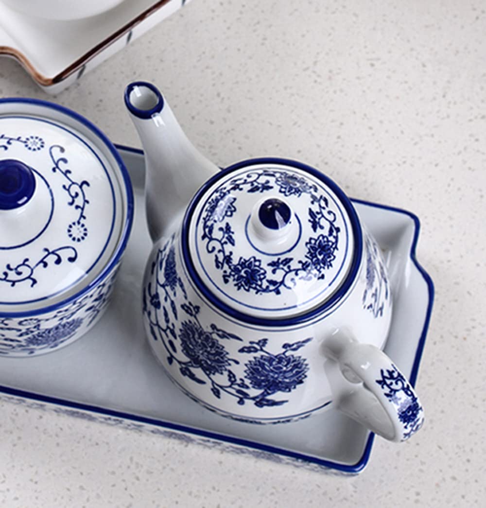 Tetera cerámica de una pieza 123Arts, diseño clásico para cocina.