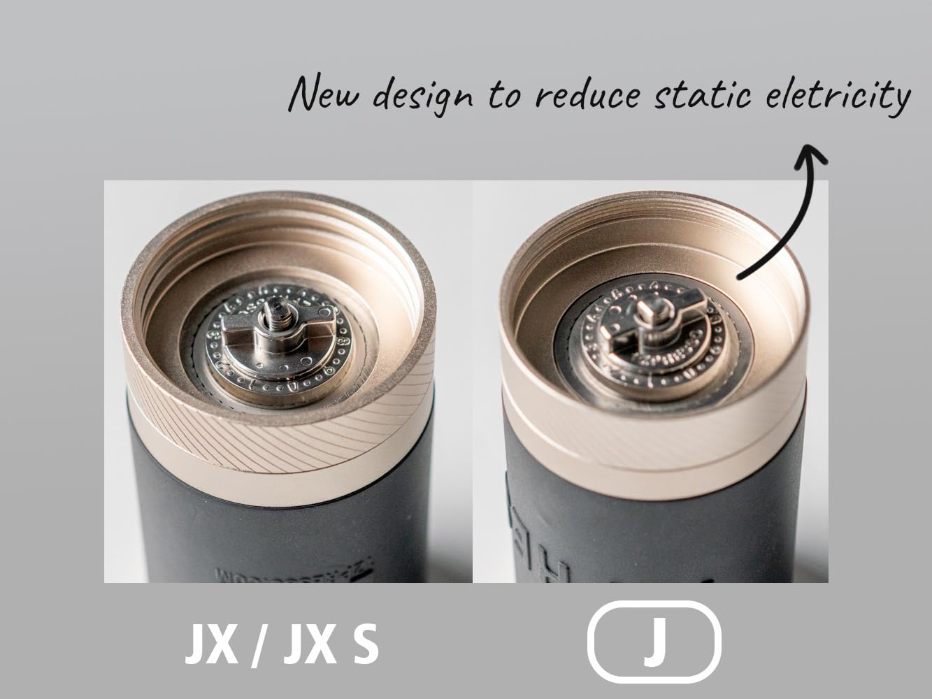 1Zpresso J plateado, ideal para uso diario en casa o en viaje.