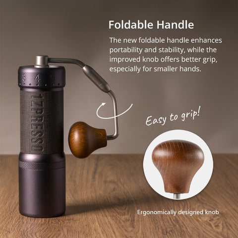 1Zpresso J-Ultra limpieza incluida: cepillo y soplador para mantenimiento.