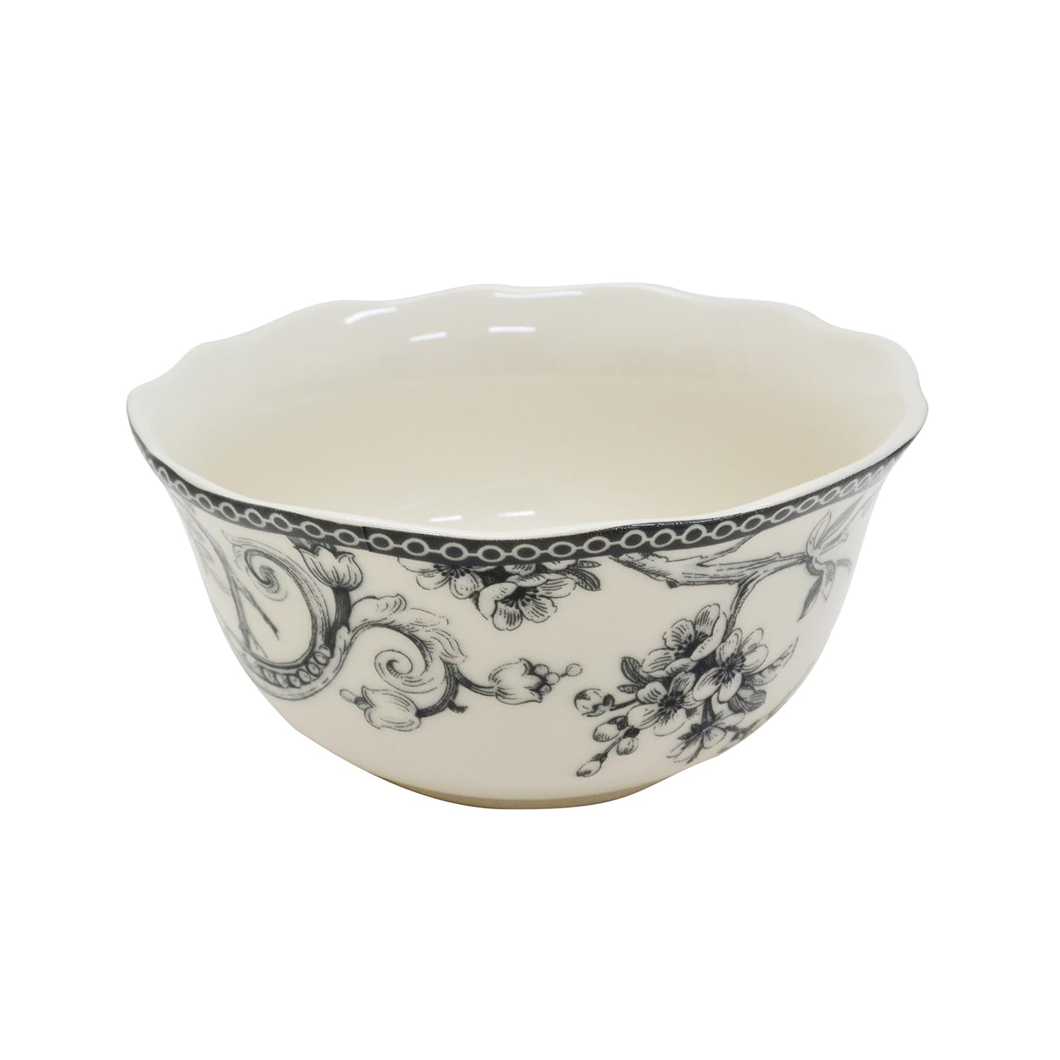 Adelaide diseno toile aves florales plato ensalada para servir