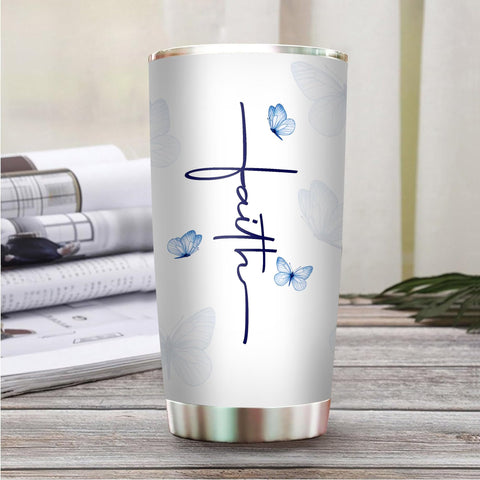2IMT tumbler con diseño de mariposas, ideal para regalar y acompañarte.