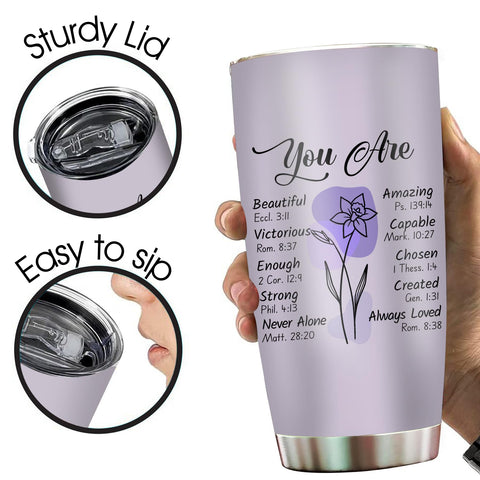 2IMT Tumbler cristiano para día de la madre, regalo espiritual.