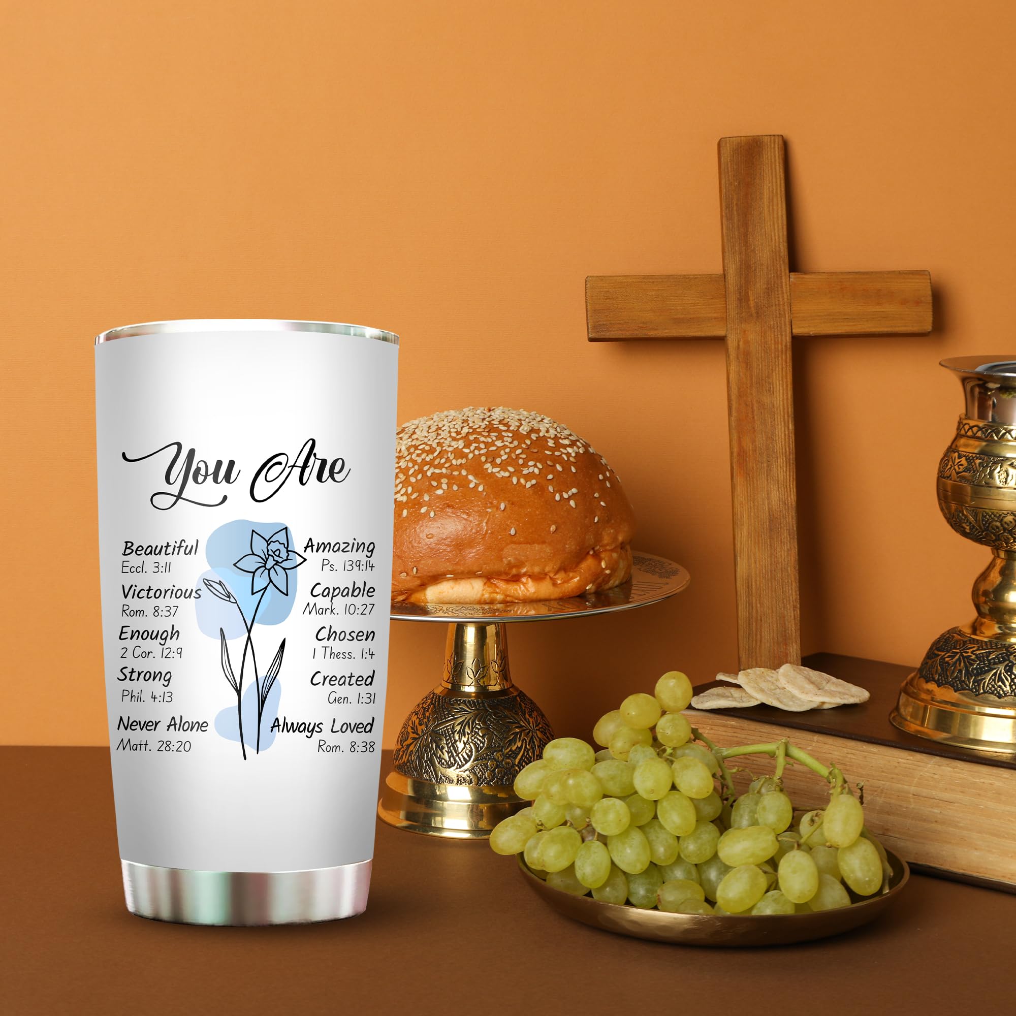 2IMT tumbler ideal como regalo para mujeres y amigas cristianas.
