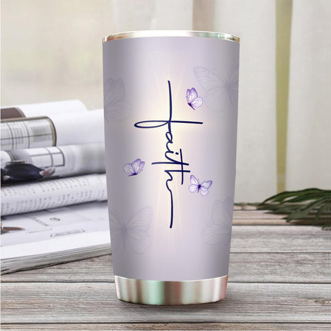 2IMT Tumbler cristiano con uso diario, práctico para casa o trabajo.