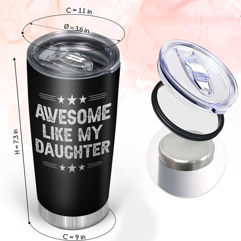 2IMT vaso papá regalo hija para papá, muestra cariño práctico.