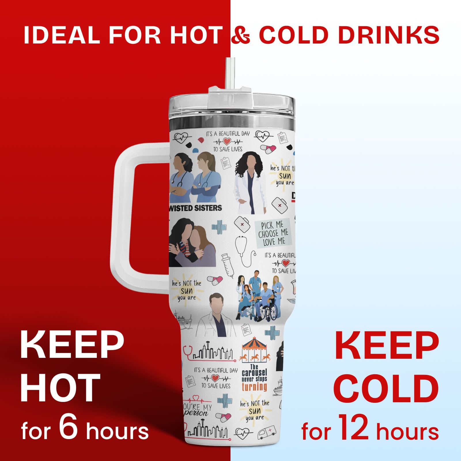 34HD acero inoxidable libre de BPA: duradero y fácil de limpiar.