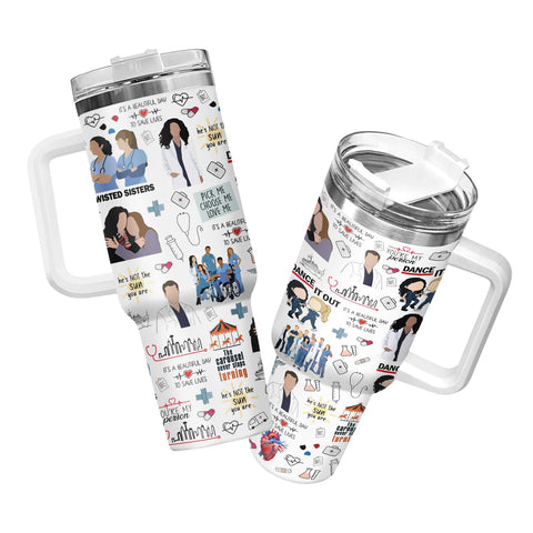 34HD vaso termico siluetas medicas: perfecto para viajes y turnos largos.
