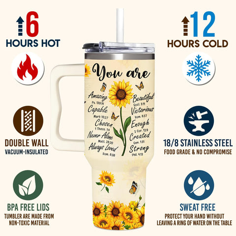 365FURY tumbler acero inoxidable girasol, mantiene bebidas a temperatura ideal