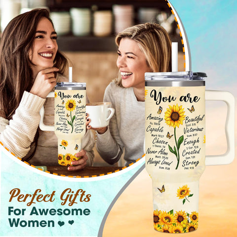365FURY tumbler girasol con pajilla, perfecto para beber sin complicaciones