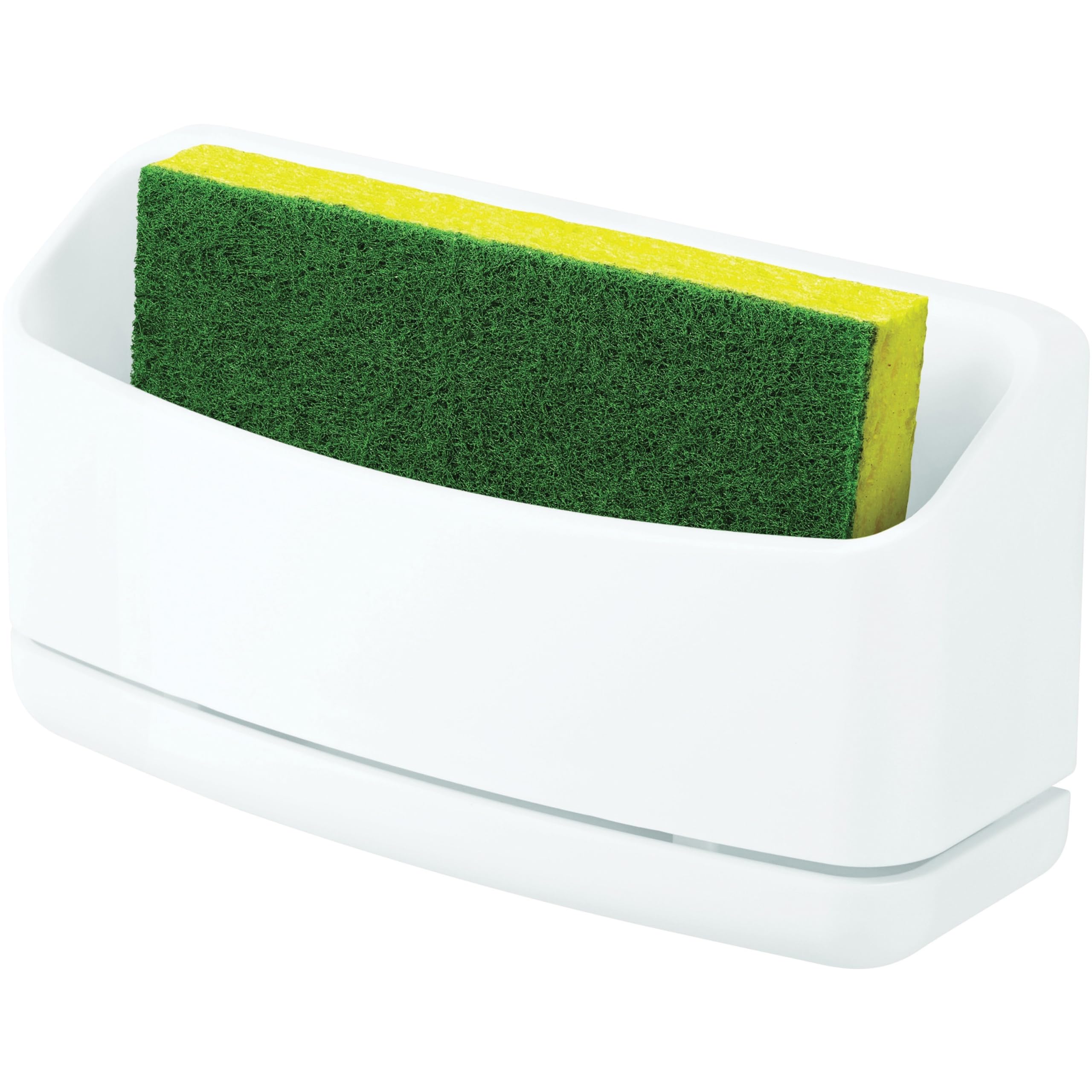 3M Command ofrece adherencia fuerte en muchas superficies, ideal para organizar esponjas en la cocina.
