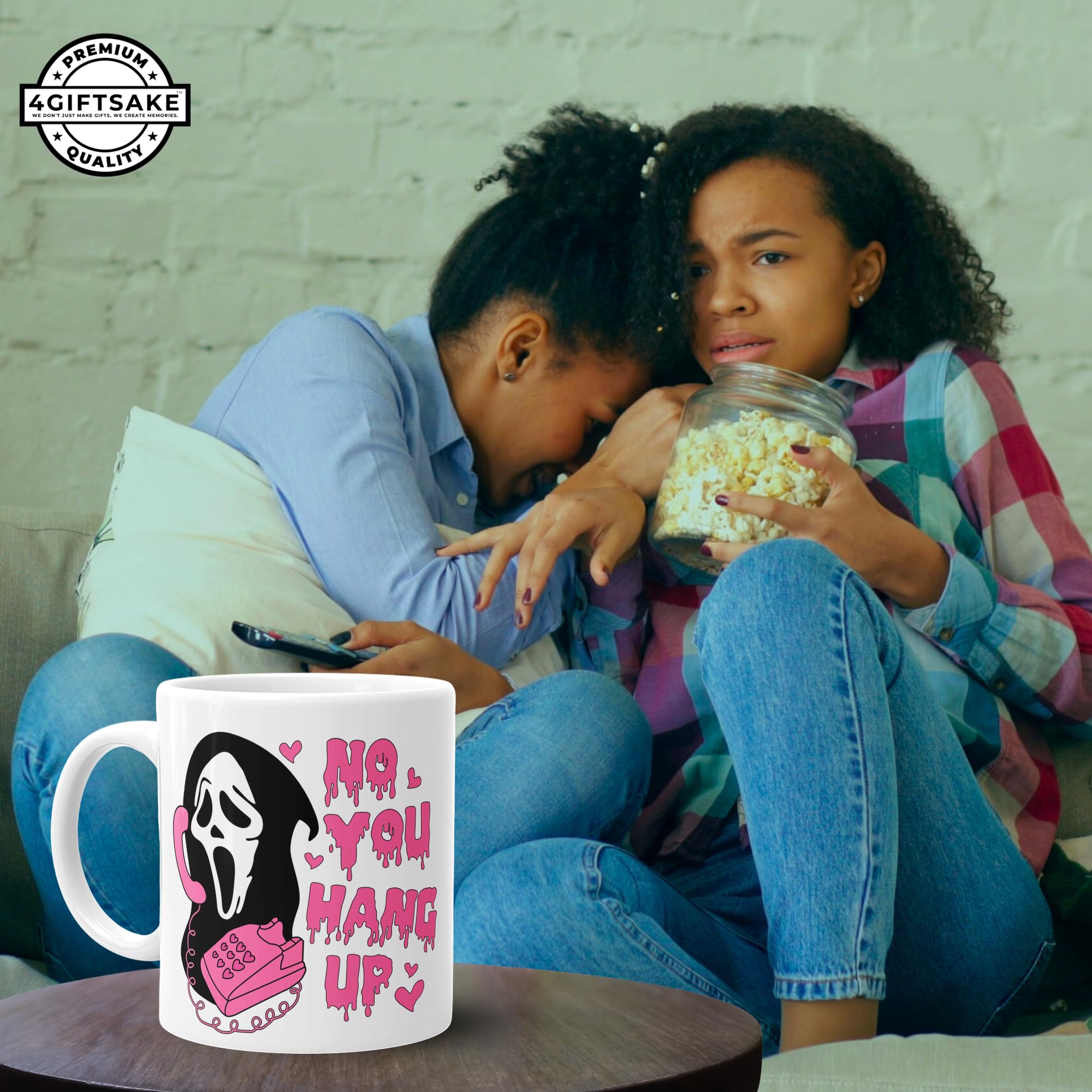 Taza decorativa Ghostface de 4GIFTSAKE para temporada de otoño