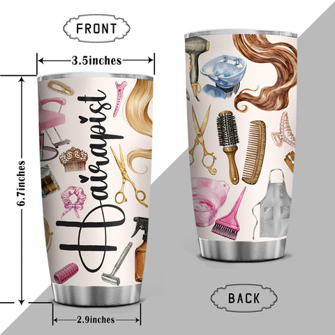 4LIEUBASMI Hairapist acero inoxidable 20oz, duradera