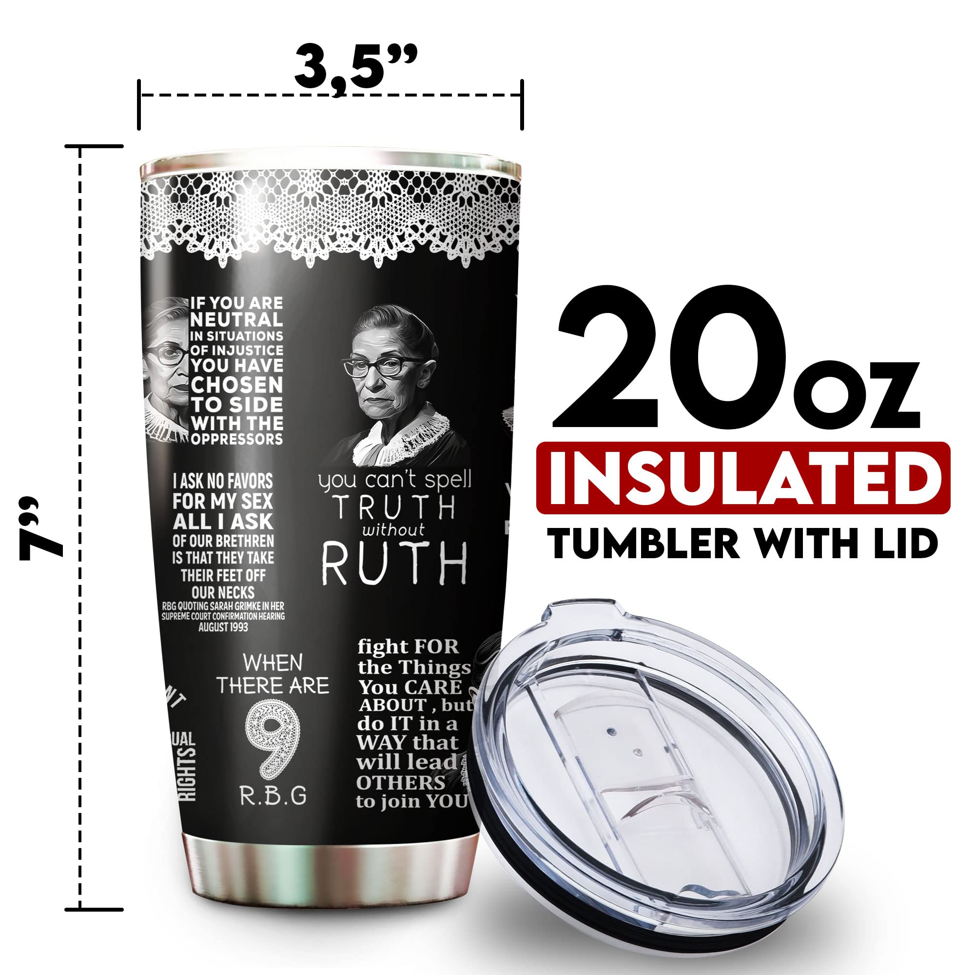 Notorious RBG 4LIEUBASMI regalo pensado para colegas y amigas feministas.