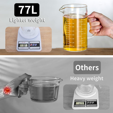 77L boquilla en forma de V para verter con control y sin goteos.
