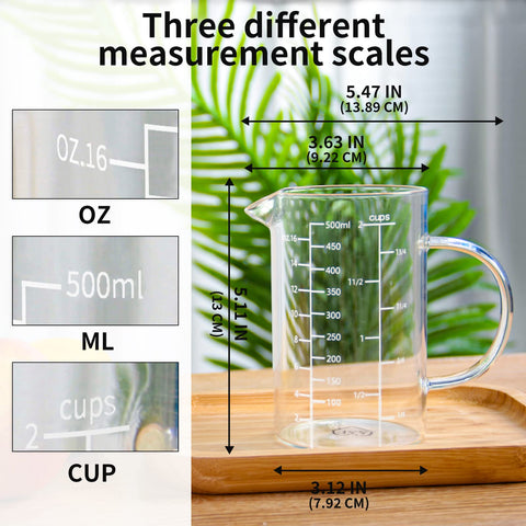 77L capacidad de 500 ml con lectura clara