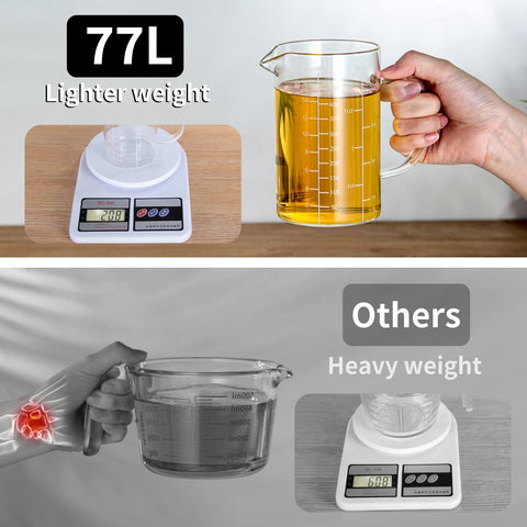 77L vidrio de borosilicato resistente a cambios de temperatura