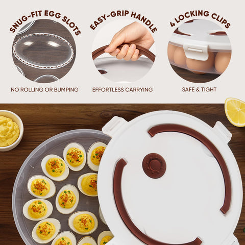 77L plato de 34 huevos, diseño estable para almacenamiento