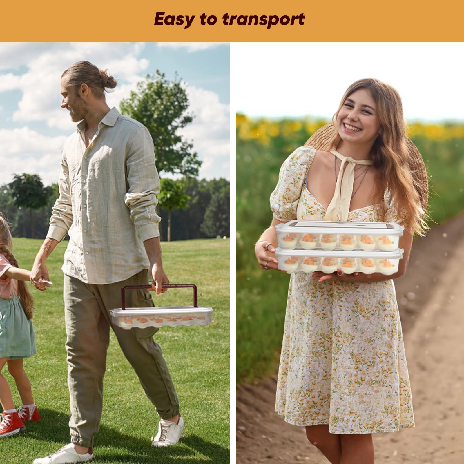 77L solución multiuso para huevos rellenos, apta para camping y reuniones