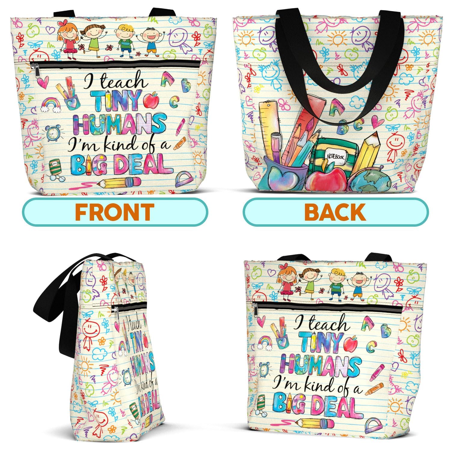 84hoods bolsa frontal con bolsillo para tableta, acceso rápido a herramientas diarias