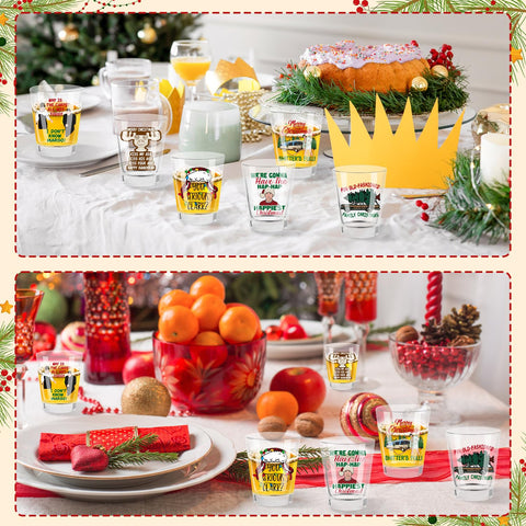 8TEHEVIN vasos de chupito regalo navideno, regalo práctico y original