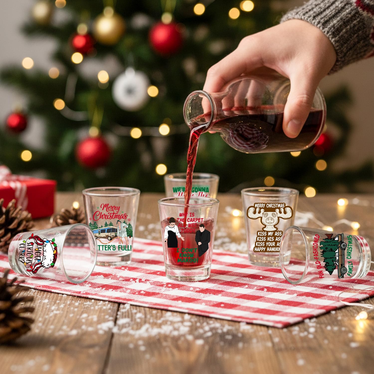 8TEHEVIN vasos de chupito ideales para fiestas familiares y reuniones alegres