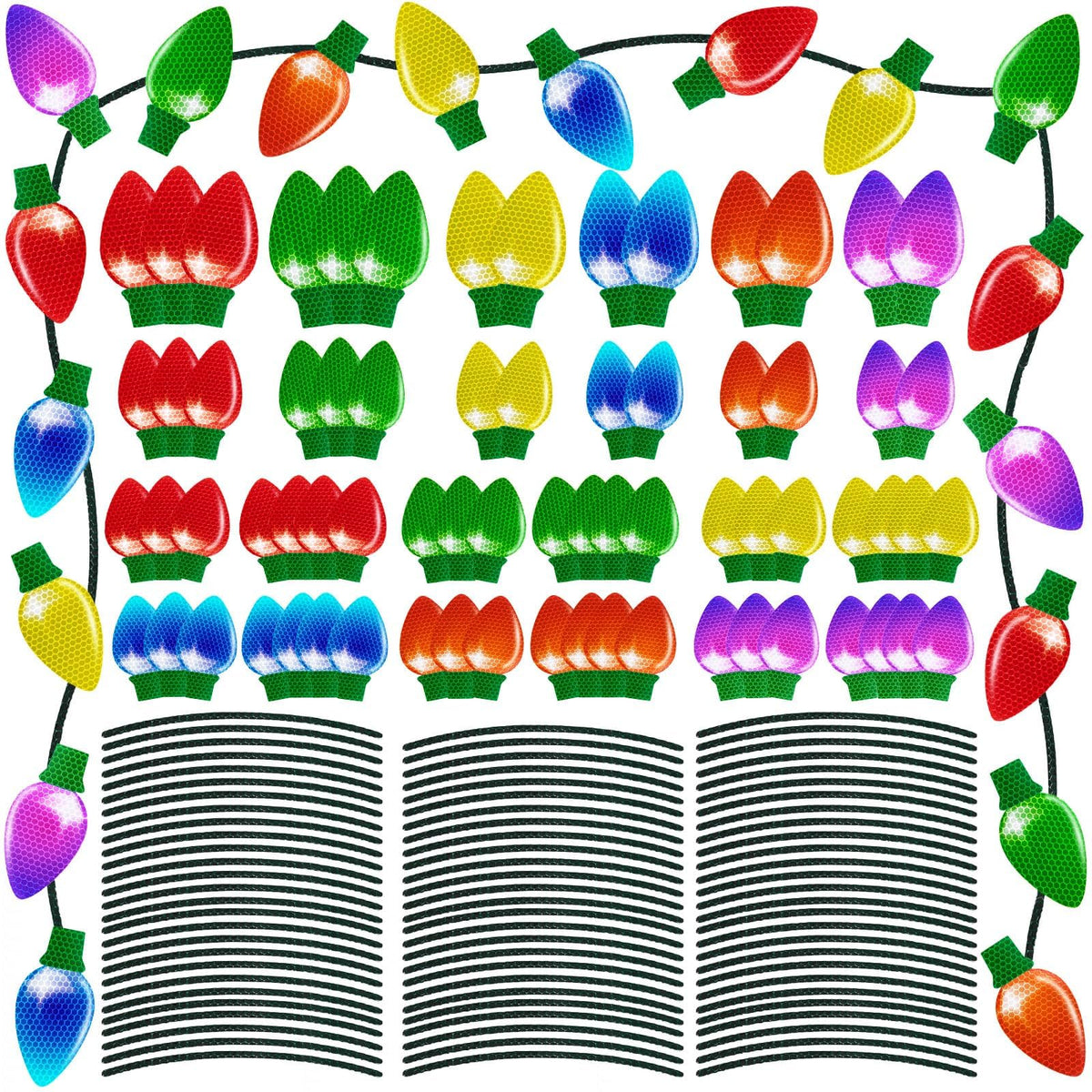 90shine imán bombilla luz navidad con brillo reflectante para coche