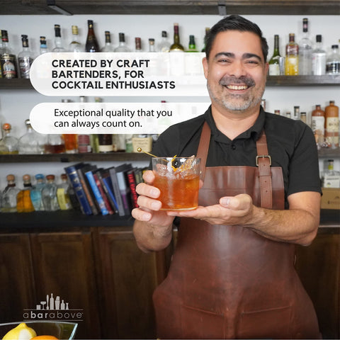 Botella A Bar Above capacidad 3.4 onzas para dosis precisas.