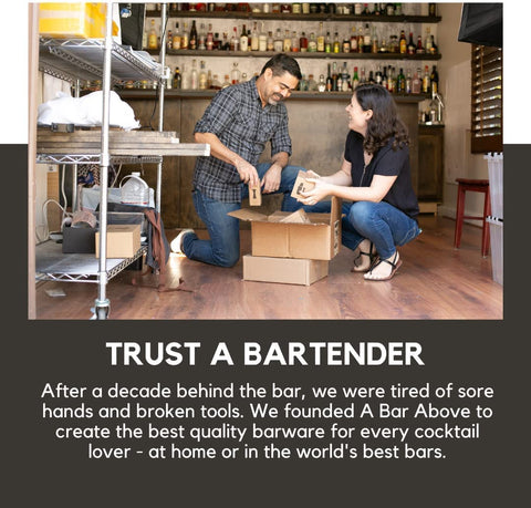 A Bar Above diseño ergonómico facilita horas de preparación.