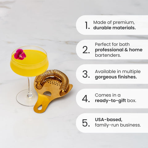 Compatible con shaker de estilo Boston para vertidos suaves.