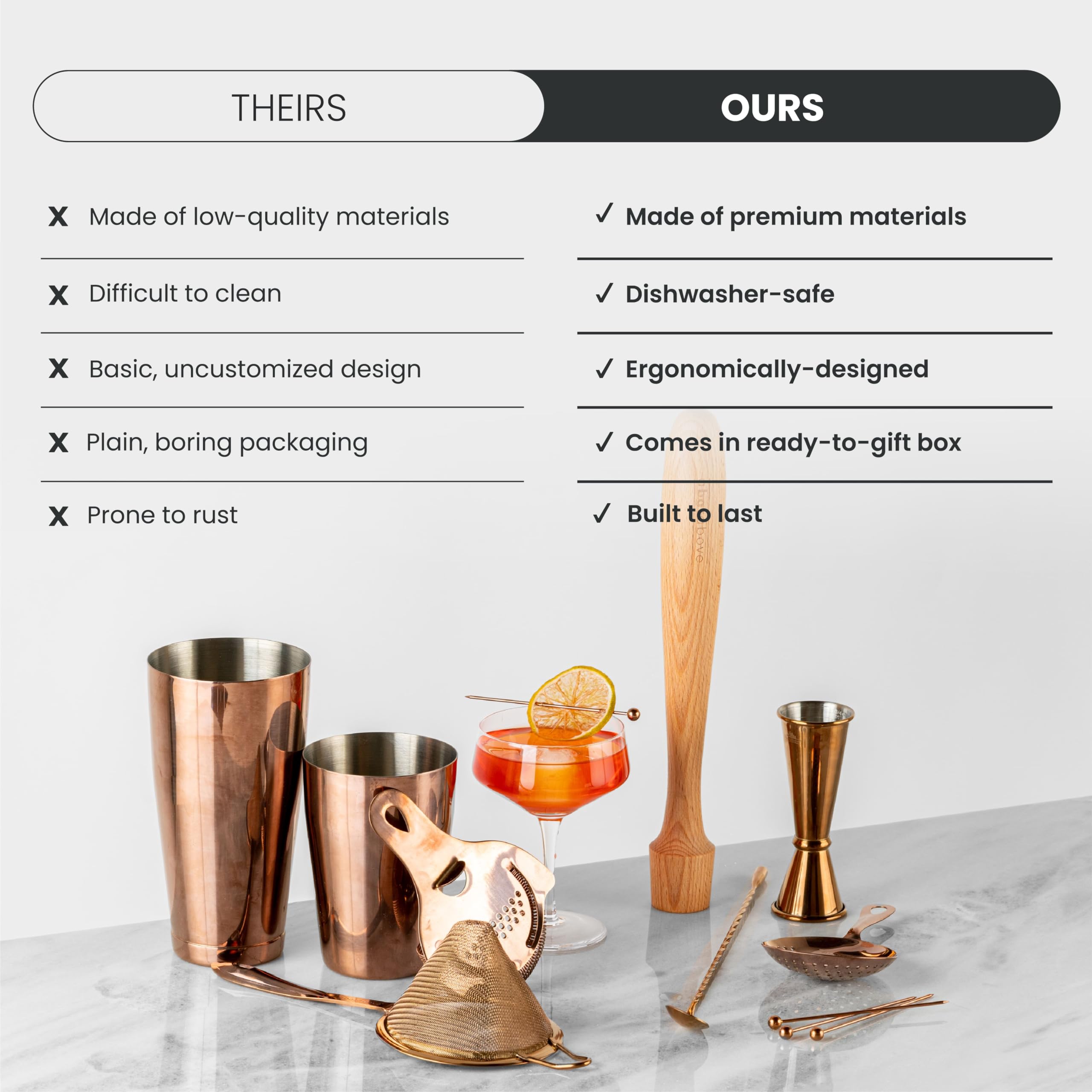 A Bar Above kit: machacador para liberar aromas de hierbas.