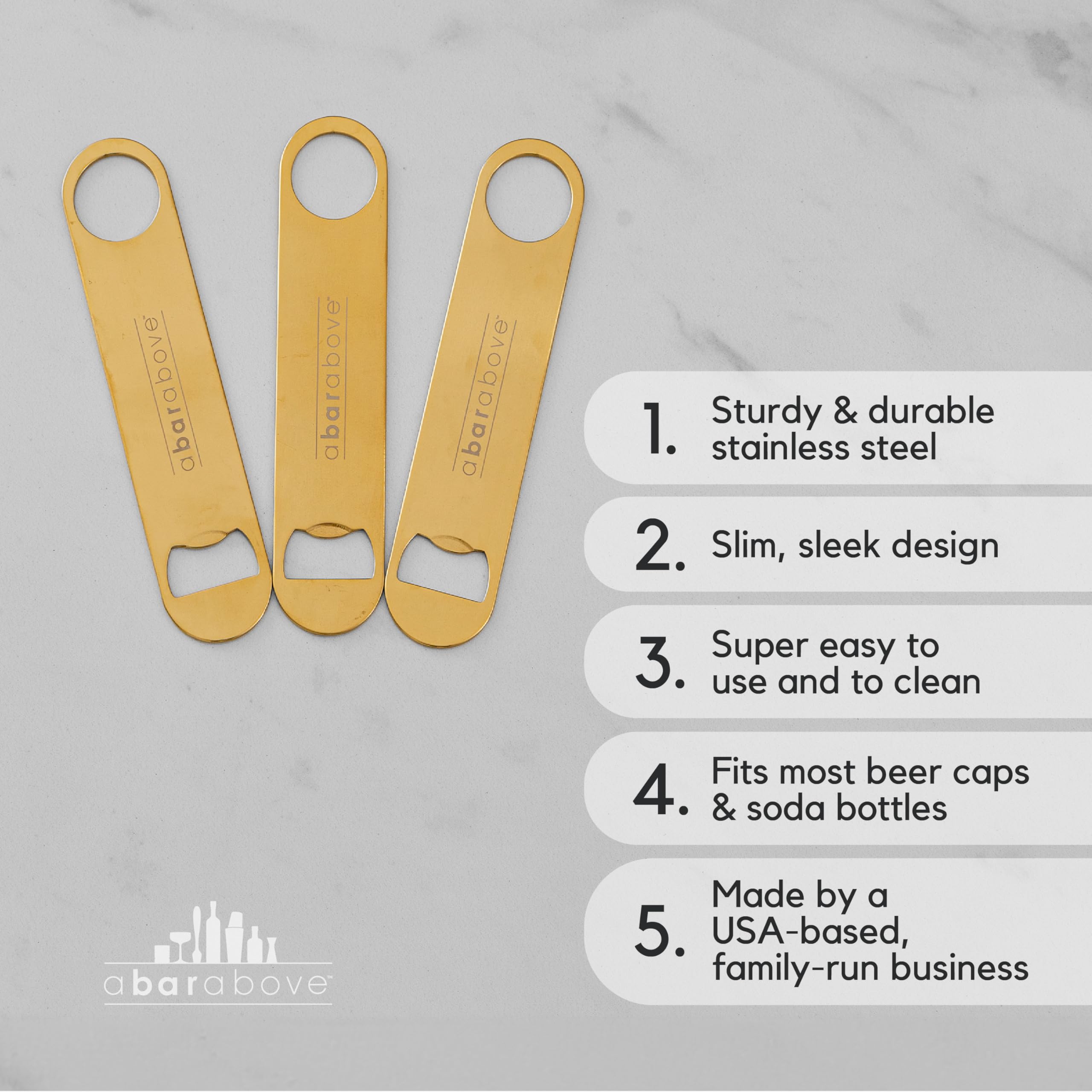 A Bar Above: mango ergonómico para mayor comodidad durante el servicio