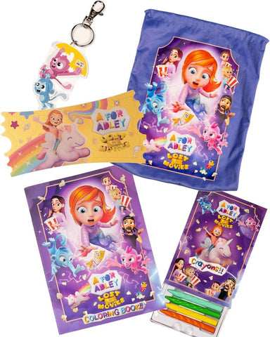 Bolsa morada de A FOR ADLEY muestra póster oficial, perfecta para fans