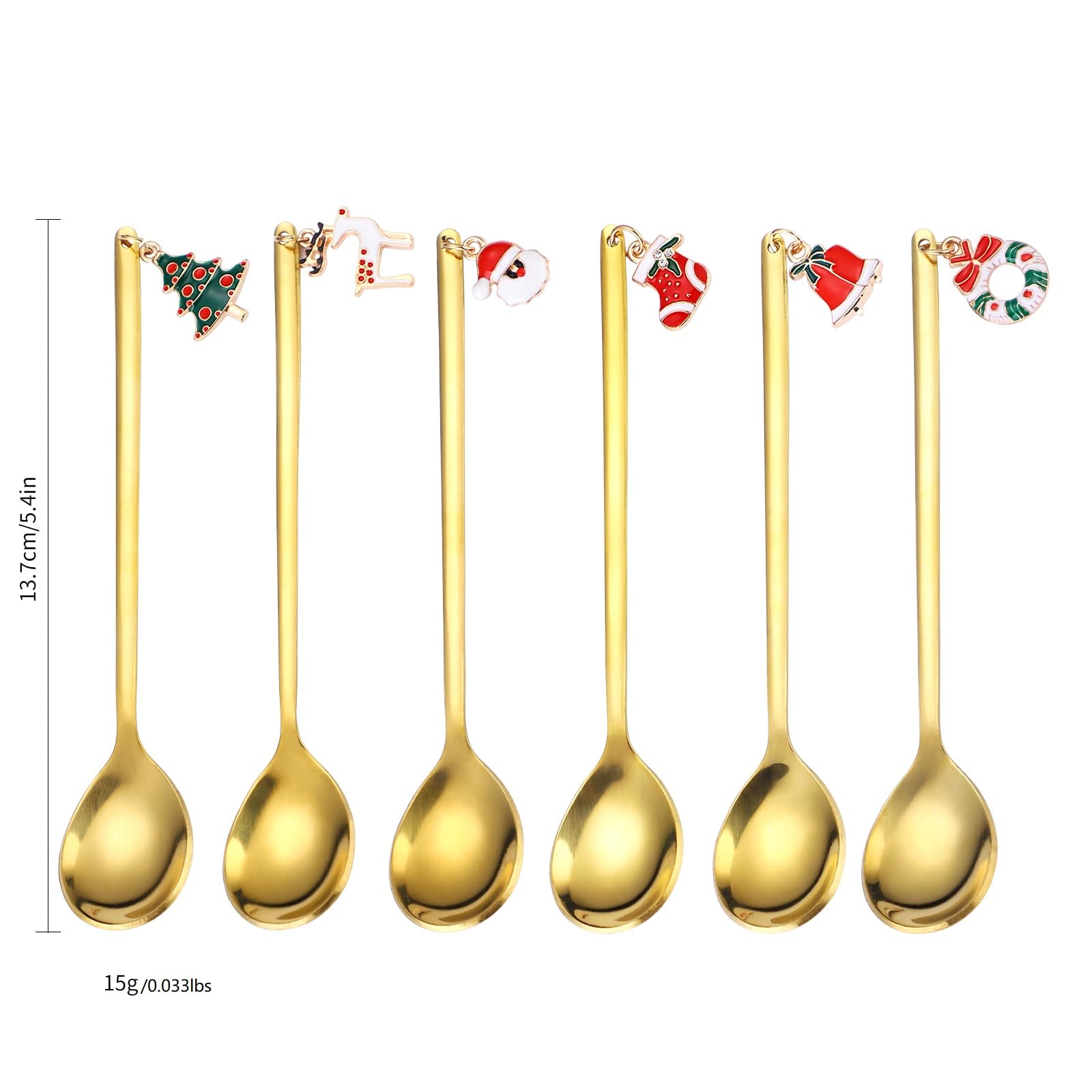 Cucharas doradas y plateadas A · HOUSEWARE con brillo elegante para mesa festiva.