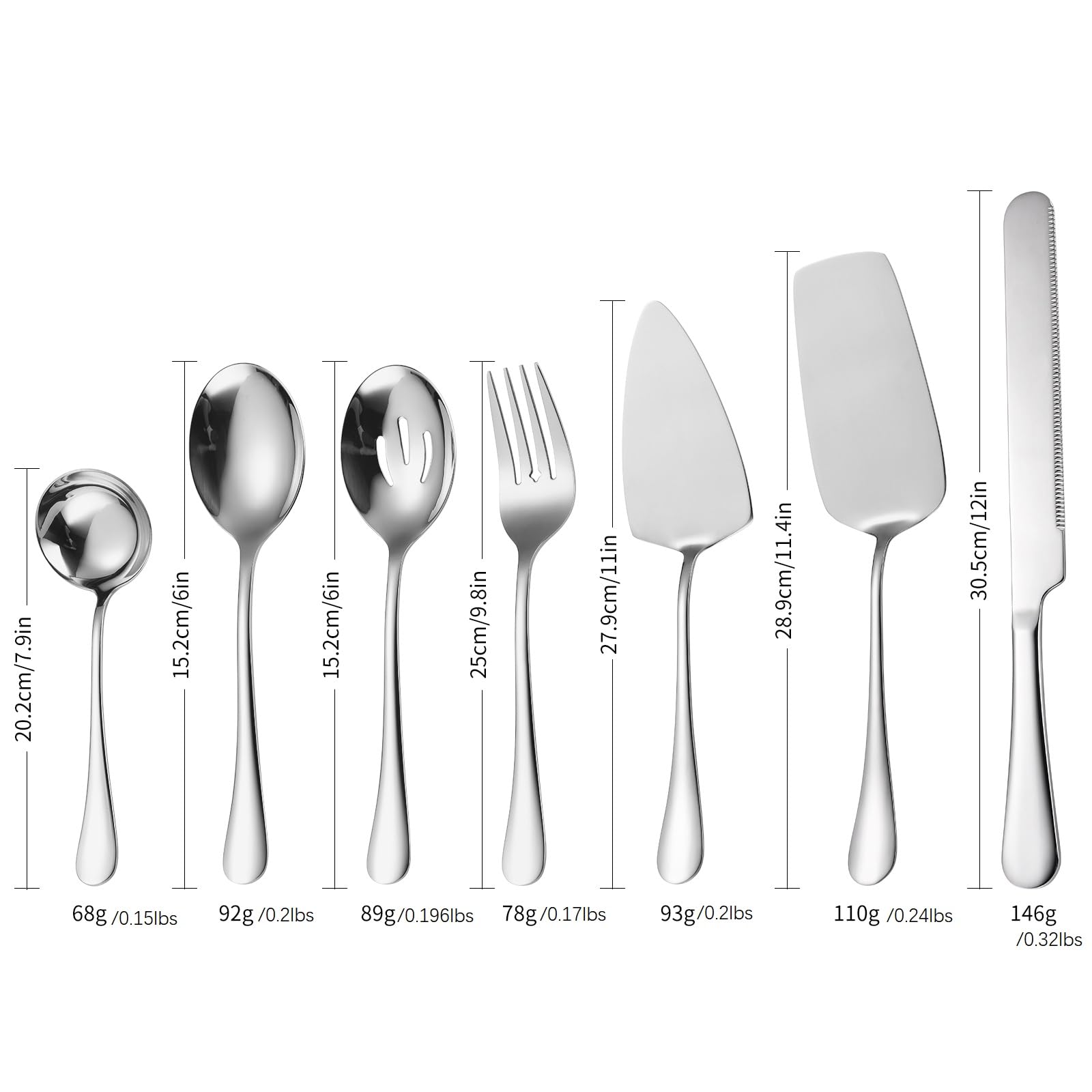 Juego para servir plateado de A · HOUSEWARE, aporta elegancia a buffets y catering.