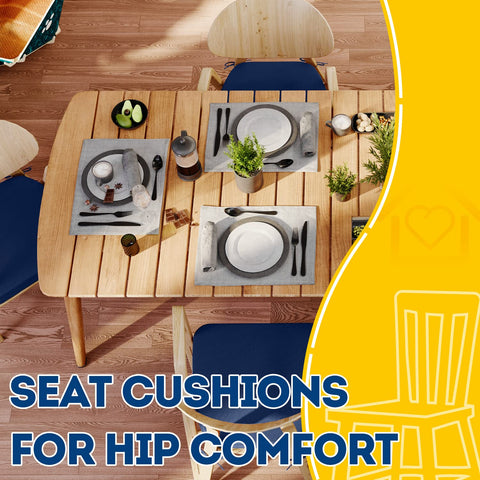 Silla de comedor con almohadilla AAAAAcessories 17x16 apta para varios asientos