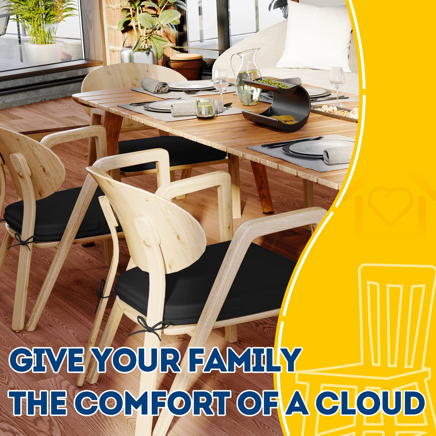 Tiras de fijación AAAAAcessories, aseguran la sujeción en la silla.