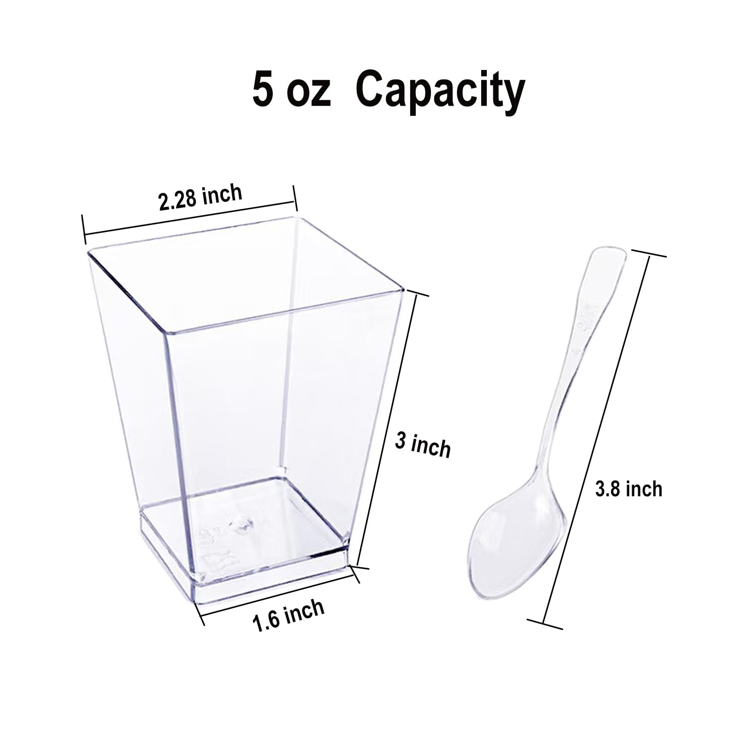 Copa Aacehlh transparente de 5 oz para mostrar capas de postre sofisticado.