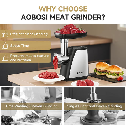 AAOBOSI placas acero inoxidable, 3 grosores ajustables