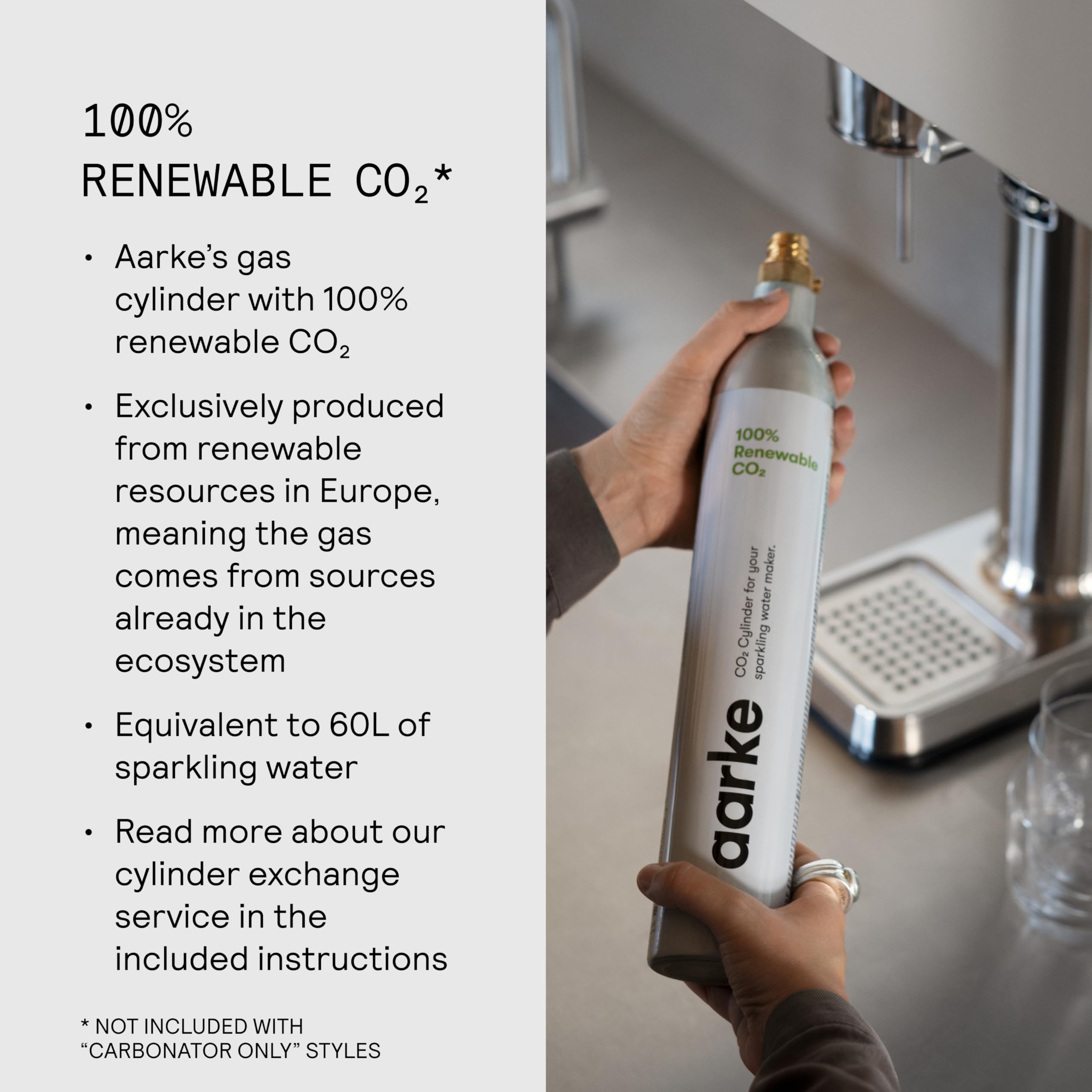 aarke Carbonator III capacidad de 800 ml para uso familiar