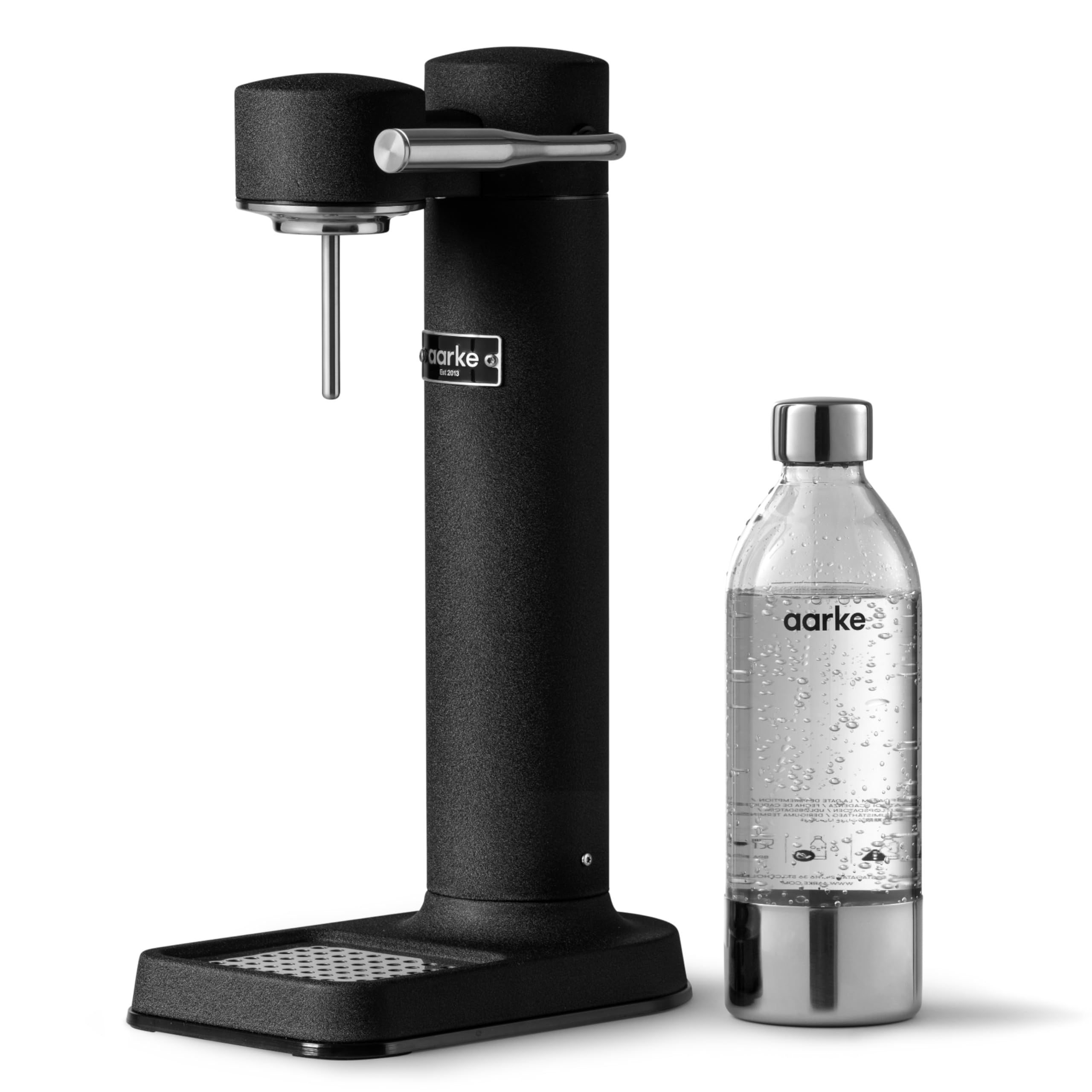 aarke Carbonator III con diseño minimalista en negro mate para cocinas modernas