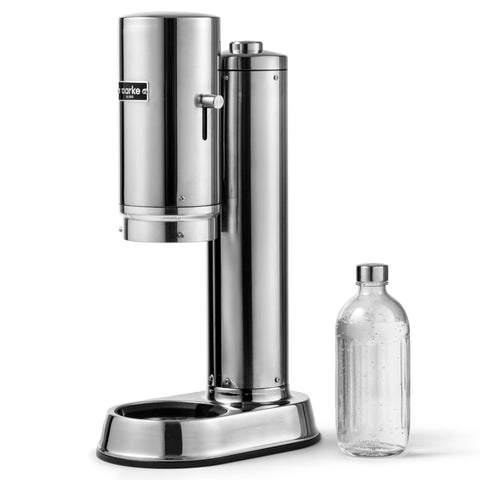 Aarke Carbonator Pro con botella de vidrio, ideal para agua con gas casera