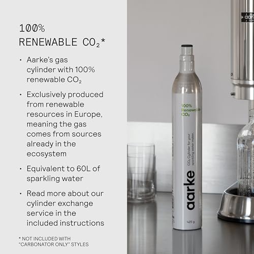 Aarke Carbonator Pro encaje en cocina, solución de bebidas con gas en casa