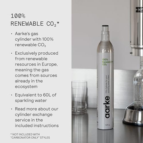 Aarke Carbonator Pro encaje en cocina, solución de bebidas con gas en casa