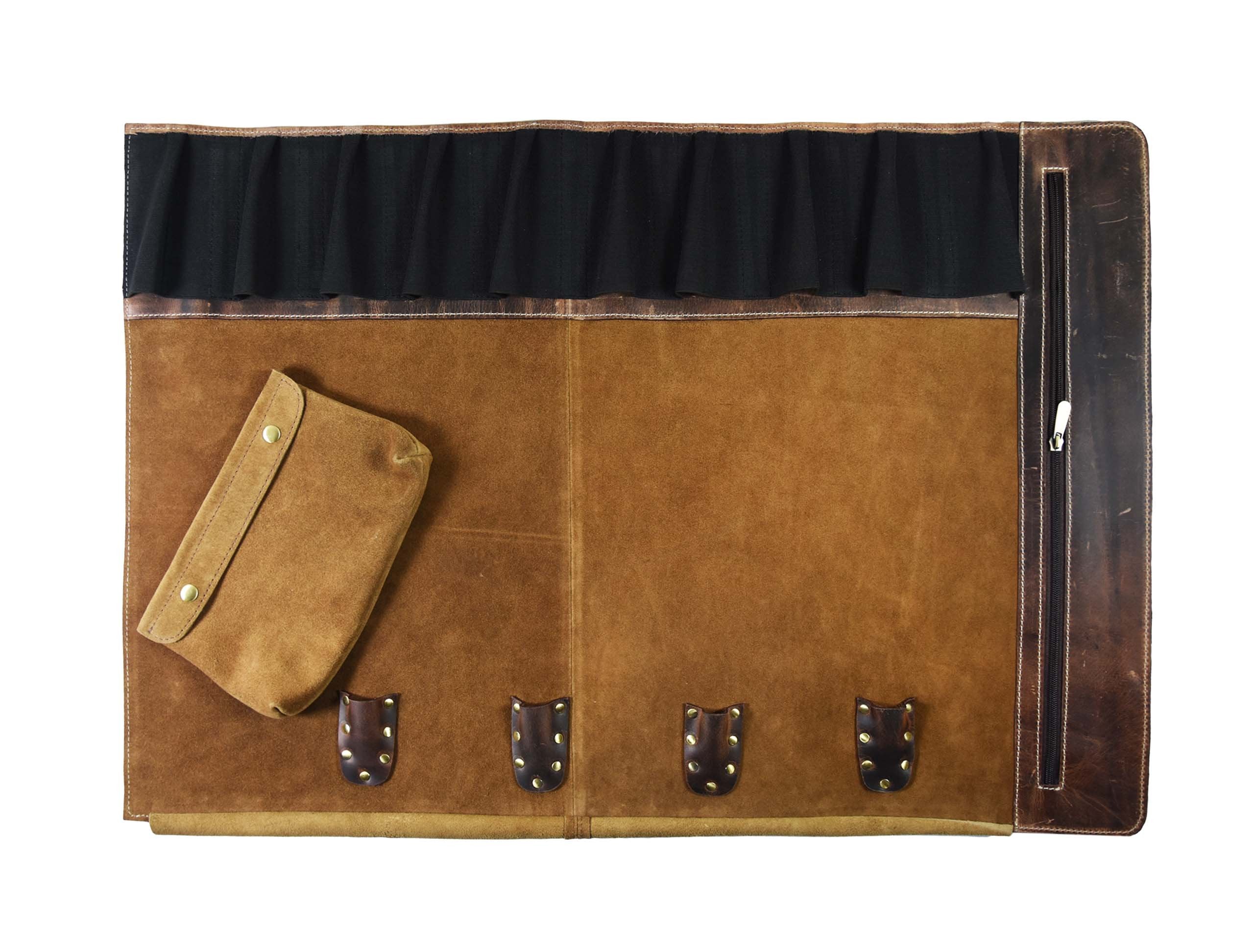AARON LEATHER GOODS VENDIMIA ESTILO cierres vintage para mayor protección de cuchillos