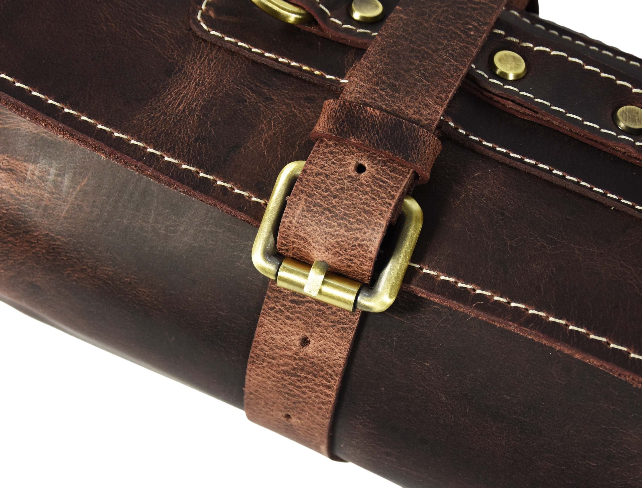 AARON LEATHER GOODS VENDIMIA ESTILO medidas 29,5 x 19,7 pulgadas para almacenamiento móvil