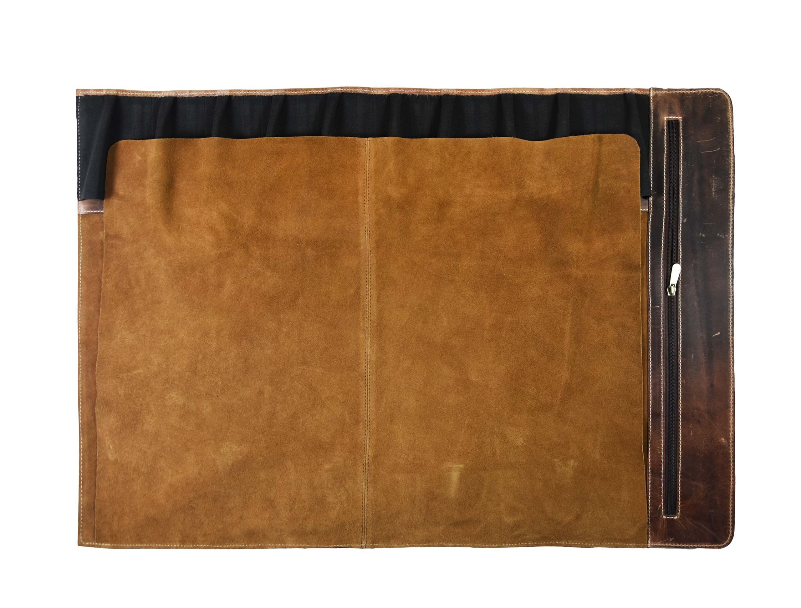 AARON LEATHER GOODS VENDIMIA ESTILO funda-cuchillos interior con 10 bolsillos y organización segura
