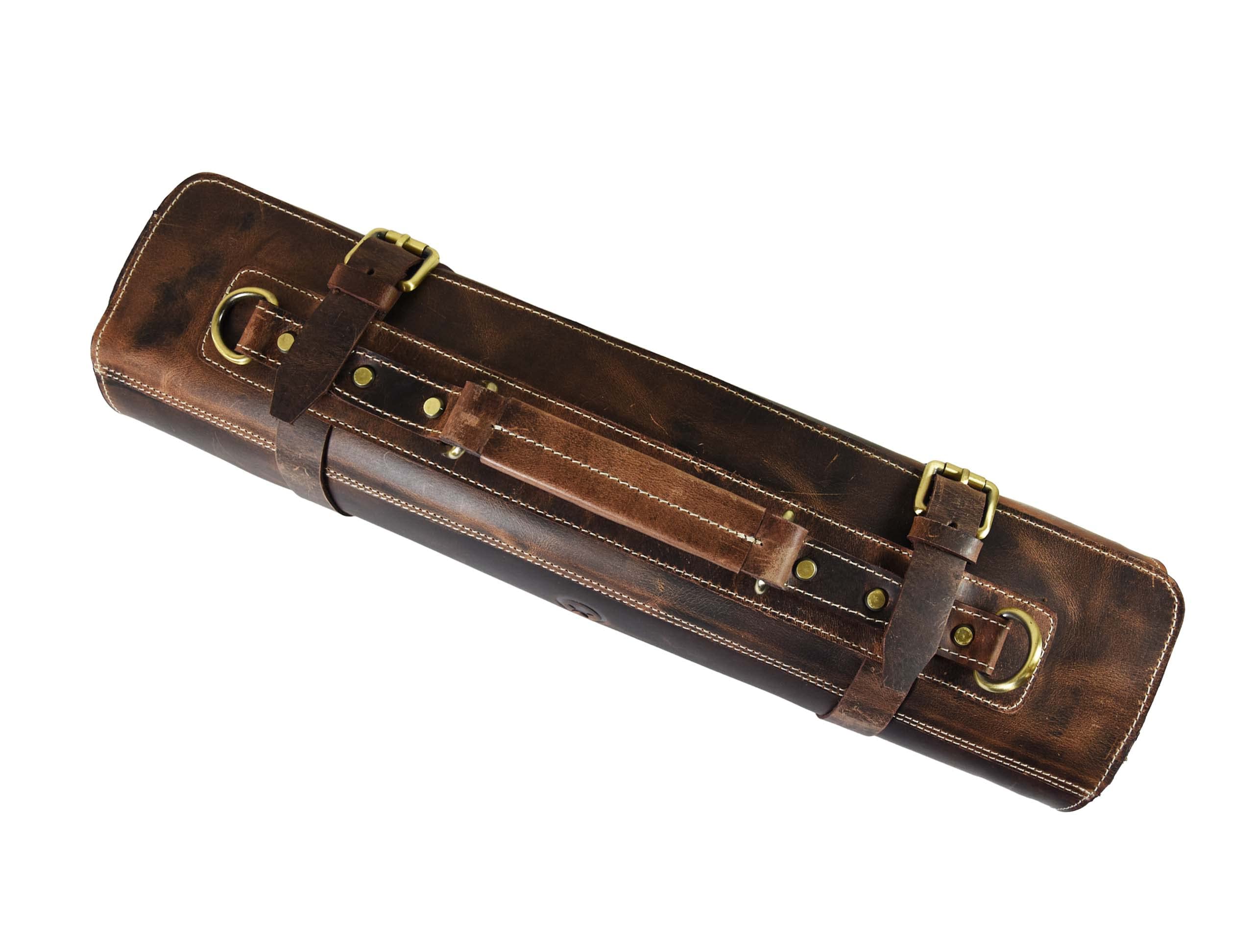 AARON LEATHER GOODS VENDIMIA ESTILO textura cuero buff, tacto suave y duradero